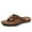 Brown, variant on Men Flip Flops Athletic Sandals Arch Support Thong Outdoor Beach Sandals Shoe US