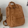 thumbnail image 1 of Mochila informal de lona con bolso con cremallera impermeable transpirable para libro portátil Hugtrwg Para estrenar, 1 of 7