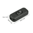 thumbnail image 2 of Uxcell AC 250V 6A On-Off Inline Cord Switch Black for Desk Lamp 2 Pack, 2 of 5
