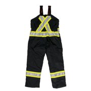 Tough Duck Hi-Vis Insulated Bib Overalls,Black S79821
