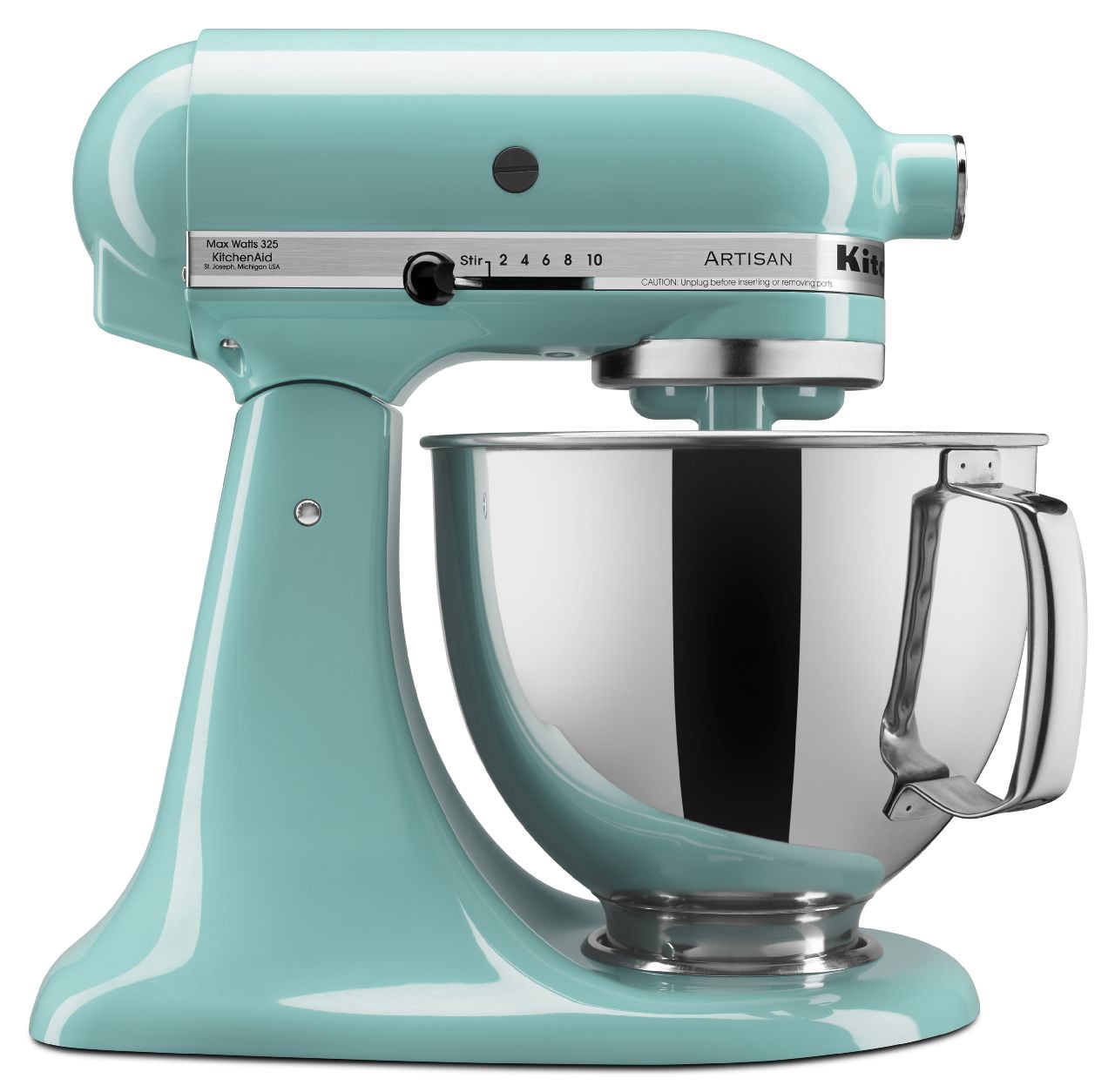 KitchenAid Artisan Series 5 Quart Tilt-Head Stand Mixer, Dishwasher Safe Parts, Blue, 10 Speeds, 325 Watts, 1