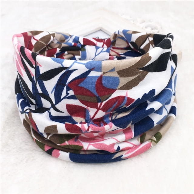Diadema deportiva elástica con estampado de estilo bohemio europeo y americano, diadema de ala ancha para mujer, turbante de algodón