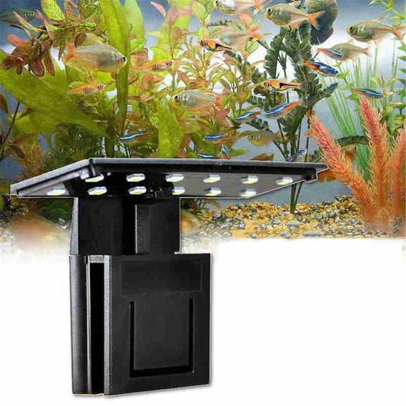 Homesteed Aquarium Light LED Fish Tank Light Ultra Thin Clip On Aquarium Lamp for Plants High Brightness LED Aquarium Light for Indoor Water Garden