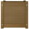thumbnail image 3 of vidaXL Garden Planters 2 pcs Honey Brown 15.7"x15.7"x15.7" Solid Wood Pine, 3 of 9