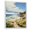 thumbnail image 2 of Designart "England Coastal Serenityengland horizon IV" Nautical & Beach Floater Framed Canvas Print, 2 of 7