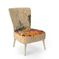 thumbnail image 2 of Designart "Orange Buttlerfly In Watercolor Painting" Upholstered Floral Accent Chair - Arm Chair, 2 of 5