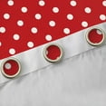thumbnail image 4 of Manfei Polka Dots Boy Girl Black Out Curtains,Vintage Aesthetic Curtains Pack of 2 (42x63 Each),Red White Bedroom Curtains,Microfiber Bedroom Decor, 4 of 6