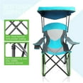 thumbnail image 4 of Folding Camping Chairs With Canopy Shade Portable Heavy Duty Outdoor Beach Chair, 4 of 8