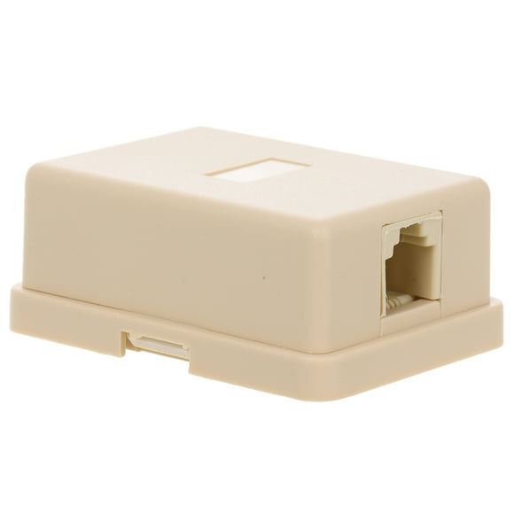 KAKOWELY Telephone Accessory Phone Jack Surface Mount 4-way Telephone Splitter Telephone Adapter 6P4C Landline Splitter Easy Installation Landline Junction Box