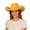Yellow-1, variant on Gtoiithly Western Cowboy Hats with Plush Adult Disco Party Rolled Brims Cowboy Hats Pink-1 One Size
