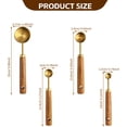 thumbnail image 4 of MINTEEM Measuring Cups and Spoons Set with Wood Handles, Premium Stainless Steel Measuring Spoons and Measuring Cups Set, For Cooking and Baking in the Kitchen, 4 of 8