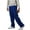 Royal Blue, variant on Vibes Men's Cargo Zipper Pocket Sweatpants Adjustable Leg Open