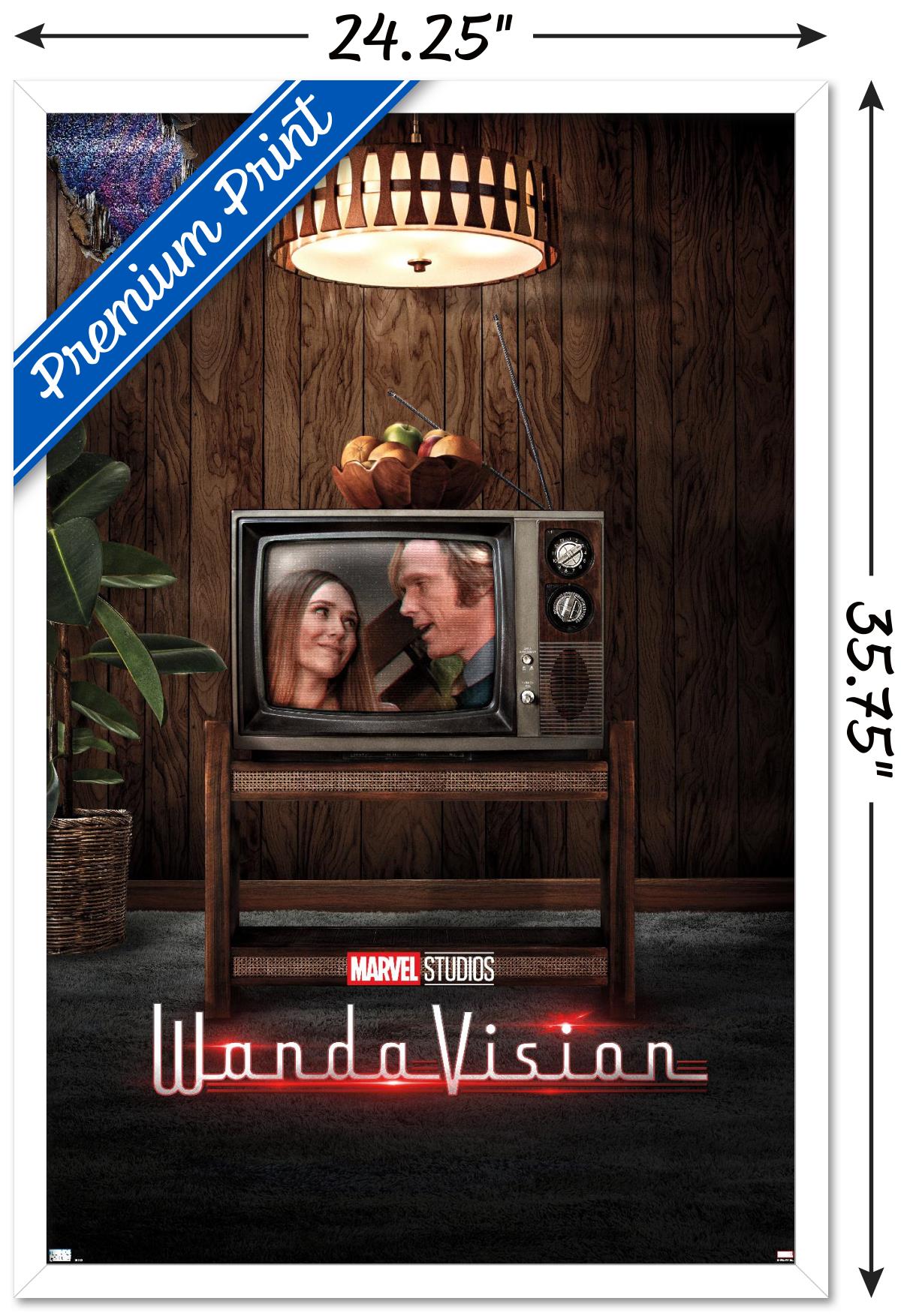 Marvel WandaVision - 70's One Sheet Wall Poster, 22.375" x 34", Framed
