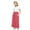 Watermelon Red, variant on DeHolifer Toddler Girls Dresses Splicing Color Crewneck Short Sleeve Stretchy A-Line Long Dresses with Pocket,5 Years