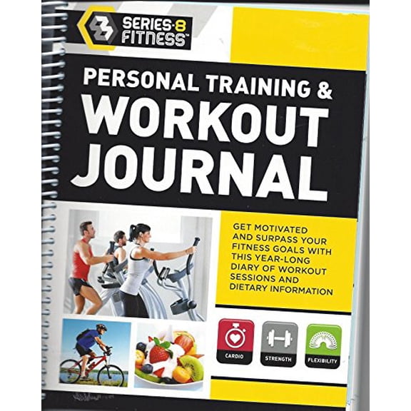 Pre-Owned Personal Training & Workout Journal 2023 Fitness Planner Large Black, 9781743677872, 1743677871, Paperback,