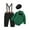 Green, variant on CARETOO Baby Boy Clothes Suit 0-24M Infant Tuxedo Long Sleeve Outfits Suspender Pants Bowtie Hat Set
