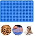 thumbnail image 2 of Silicone baking mat, 1.2 cm baking mat dog biscuits, multi-purpose silicone mat for oven, heat-resistant & food-safe, Bpa-free (Blue & Red), 2 of 5