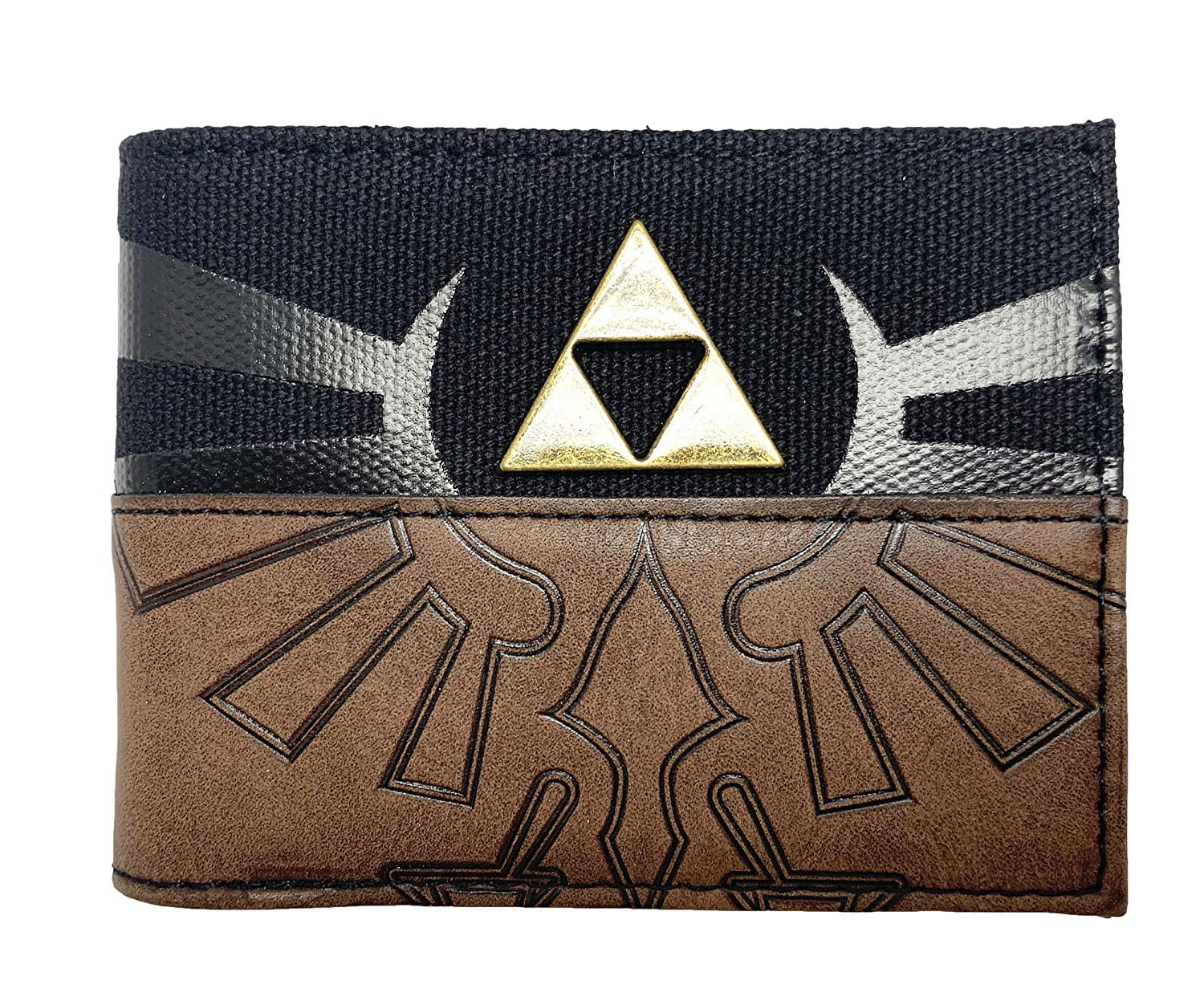 The Legend of Zelda PU Bi-Fold wallet Winged Triforce logo ID card Holder Purse 