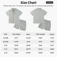thumbnail image 2 of Usaibhir Baby Boy Cotton Linen Shorts Set Solid Color Short Sleeve Flip collar Button Down T-Shirt Tops Summer Outfit Clothes 0-5T, 2 of 10