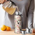 thumbnail image 4 of 20 Oz Chihuahua and Flower Coffee Tumbler Double Wall Insulated Stainless Steel Water Bottle | Metal Reusable Thermoses Flask with Cup Cap | Leak & Sweat Proof with Anti-Dust Lid, 4 of 7