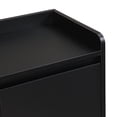 thumbnail image 5 of MAYEERTY Sleek and Contemporary Shoe Cabinet with Adjustable Shelves, Minimalist Home Organizer with Solid Wood Legs, Storage Sideboard for Entryway, Living Room, Black, 5 of 21