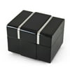Modern 18 Note Black Lacquer Musical Jewerly Box With Chrome Accents - Under the Sea (The Little Mermaid) - SWISS