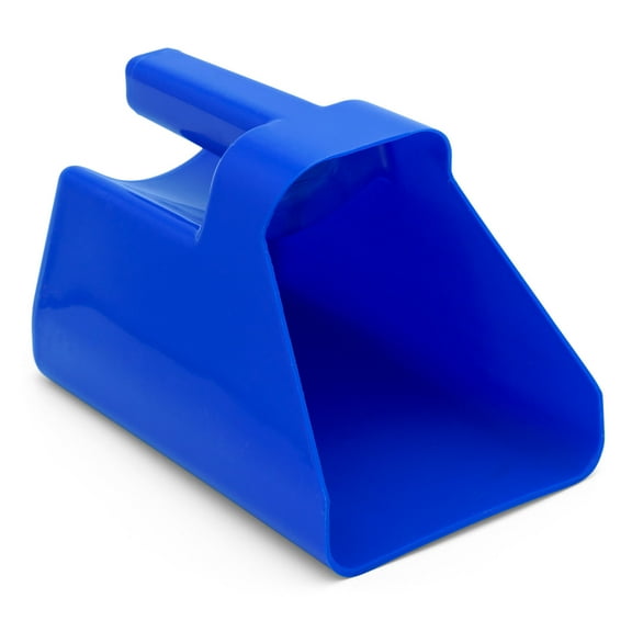 Jeffers Super Scoop 3 Qt Plastic Feed Scoop, Heavy Duty - Royal Blue