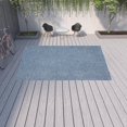thumbnail image 7 of 10' X 14' Blue And Grey Striped Non Skid Indoor Outdoor Area Rug, 7 of 7