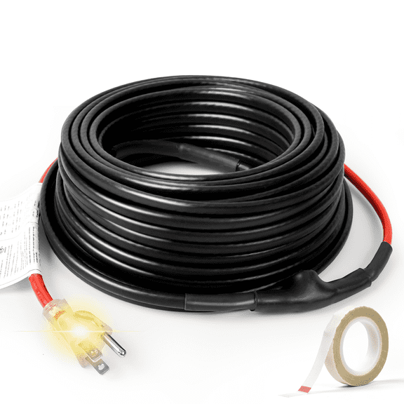HEATIT JHSF 60-feet 120V Self Regulating Pre-assembled Pipe Heating Cable