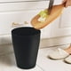 thumbnail image 3 of Bote de basura Feisco, pequeño, redondo, plástico, 5.7 L, negro, paquete de 2, 3 of 7