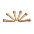 thumbnail image 4 of TISHITA 6x Maplewood Bridge End Pins Cones for Acoustic Guitars / String Pegs / Plain, 4 of 8