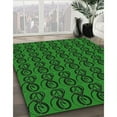thumbnail image 3 of Ahgly Company Machine Washable Indoor Square Transitional Deep Emerald Green Area Rugs, 5' Square, 3 of 7