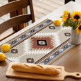 thumbnail image 3 of Placemats Set of 4, Orange Bohemian Place Mats Aztec Boho Tribal Style Tablemats Washable Placemat Table Decoration for Kitchen Table Dinner Party Home Decor Indoor Outdoor 13x19 Inch, 3 of 9
