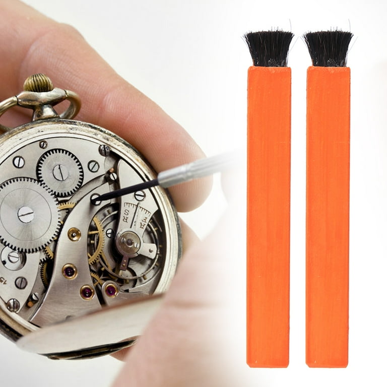 Watch Cleaning Brush Watch Small Parts Watch Movement Glass Fiber Brass  Steel Brush Cleaning Brush Watch