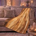 thumbnail image 6 of Amber rustic wood plank print Flannel Blanket warm cabin artwork Home Decor for couch bedroom den reading chair, Housewarming Gift for adults and rustic lodge fans, 6 of 9