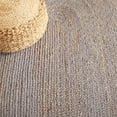 thumbnail image 6 of SAFAVIEH Natural Fiber Cebrail Geometric Area Rug, Grey/Natural, 3' x 5' Oval, 6 of 7