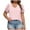 Pink, variant on fatyb Plus Size Tops for Women Puff Short Sleeve Eyelet Blouses Dressy Summer Beach Vacation Tshirts