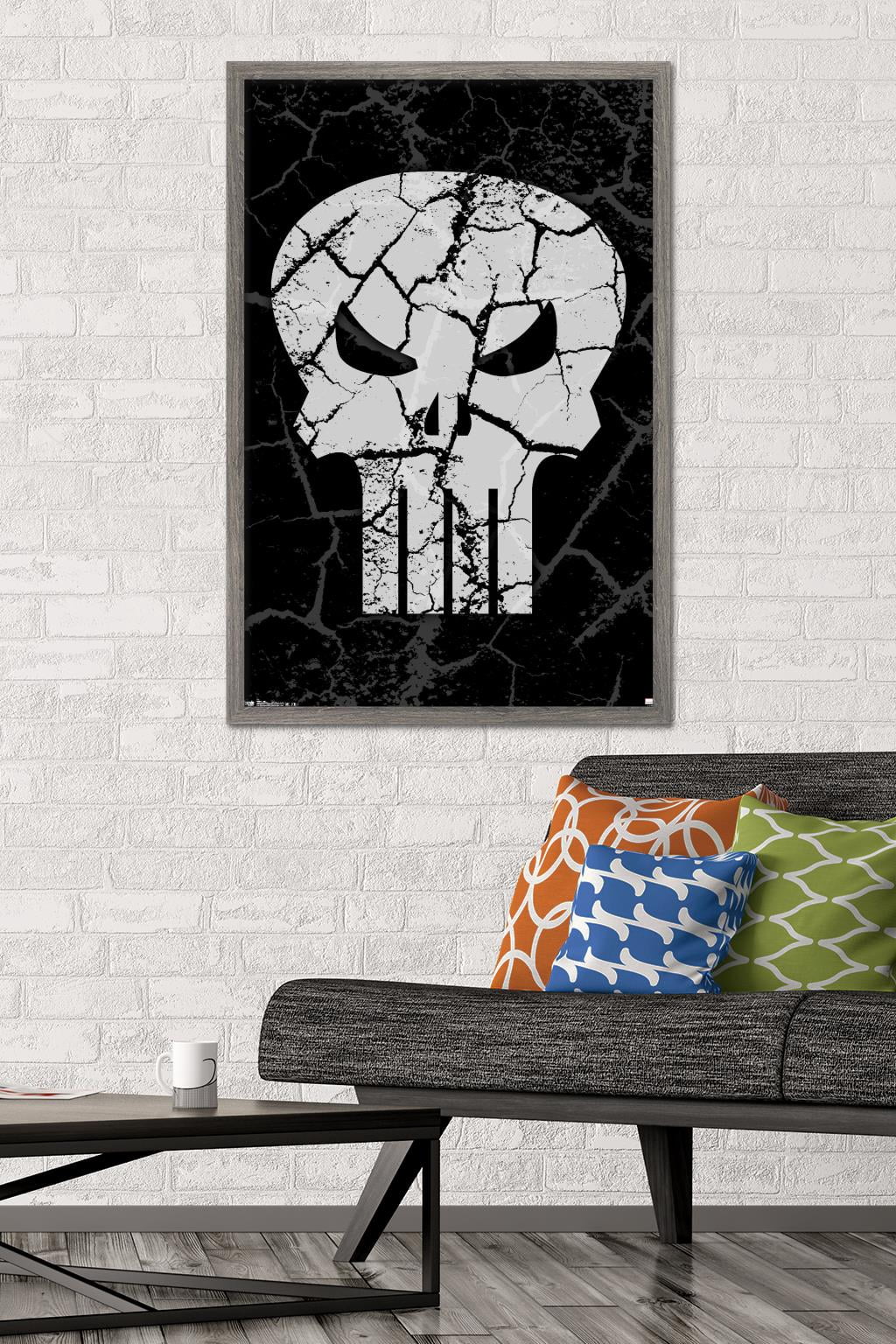 Marvel Comics - The Punisher - Logo 24.25" x 35.75" Framed Poster by Trends International