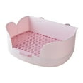 thumbnail image 3 of Pet Toilets Potty Trainer Indoor Small Animal Bedding Box Rabbits Litter Box Violet, 3 of 8