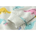 thumbnail image 6 of POPTEM Toddler Girls Sweatshirt Zipper Dinosaur Hoodie Cotton Hooded Casual Outwear Jacket 3T, 6 of 7