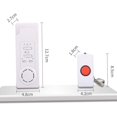 thumbnail image 1 of Sistema de timbre inalámbrico para cuidadores - Sistema de alerta de atención de emergencia - Sistema de alerta de enfermera - Más de 500 pies. Rango de operación (2 en 1). Afortunado Sencillez, 1 of 4