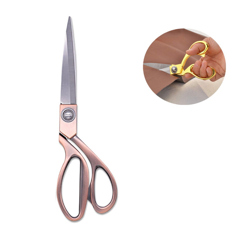 5 6 inch Home Kitchen Scissors Sharp Stainless Steel Cutting Sewing Shear Gold 