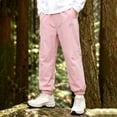 thumbnail image 2 of Krdevn Kids Lined Waterproof Pants, Boys Girls Warm Outdoor Hiking Trousers, Windproof Snow Play Pants with Pockets,Pink, 2 of 7