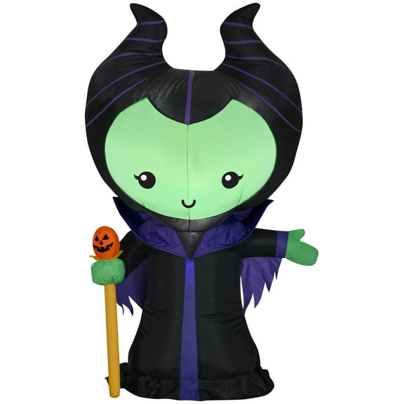 Gemmy Airblown Inflatable Maleficent, 3.5 ft Tall, black