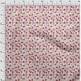 thumbnail image 3 of oneOone Viscose Chiffon Blush Pink Fabric Watercolor Floral Fabric For Sewing Printed Craft Fabric By The Yard 42 Inch Wide, 3 of 4