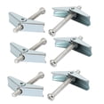 thumbnail image 1 of Unique Bargains M6 x 60mm Male Thread Spring Loaded Hollow Wall Round Head Toggle Bolt 6pcs, 1 of 1