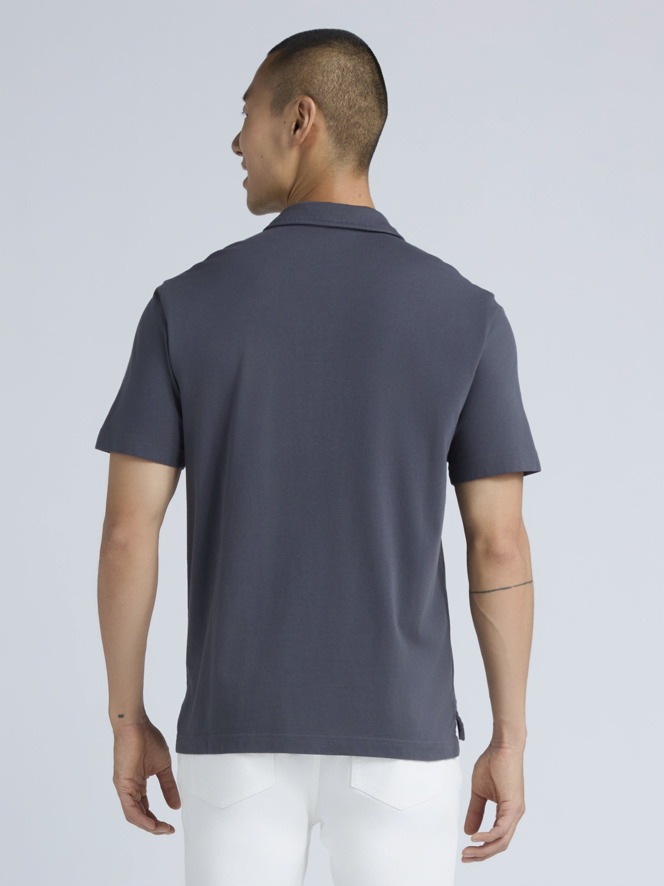 George Men's & Big Men's 2-Pack Short Sleeve Jersey Polo with Pocket, Sizes S-3XL