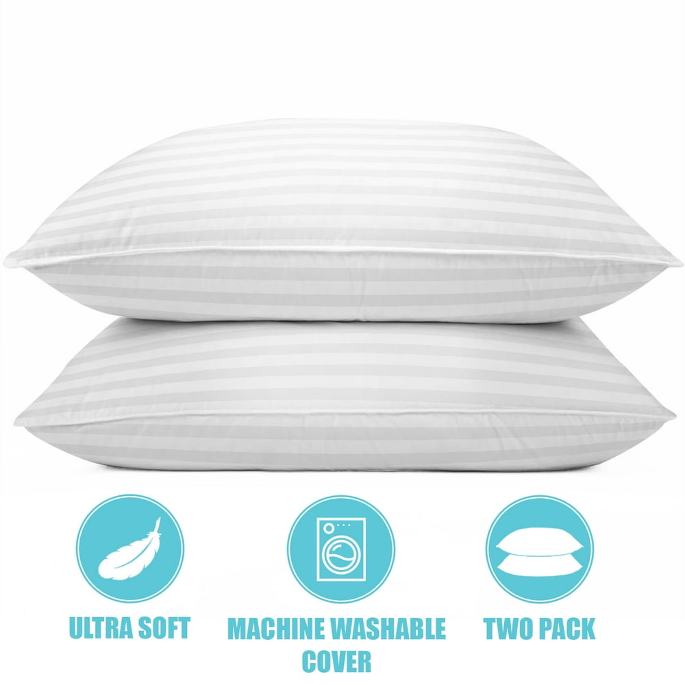 Soft Bed Pillows for Sleeping Plush Queen Size Pillows set of 2
