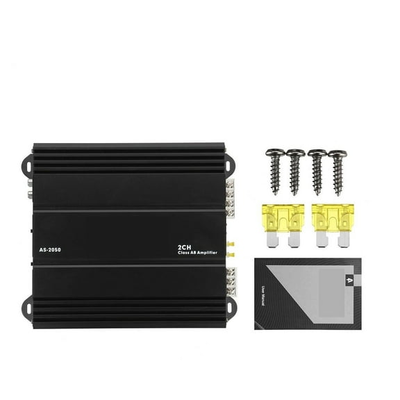 2 Channel 12V AS-2050 Car Amplifer Class AB 2CH Powerful Amplifier Car Amplifier For Cars Subwoofer