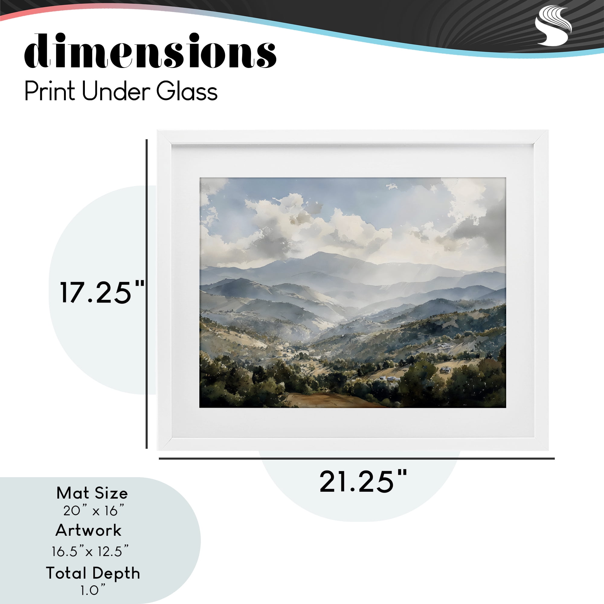 Stupell Industries Everything Under The Sun White Framed Print Under Glass, design by Franklyn Gregory